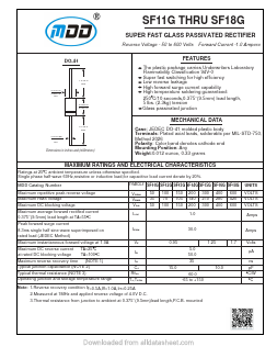 SF16G Datasheet PDF Jiangsu Yutai Electronics Co., Ltd