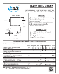 B320A Datasheet PDF Jiangsu Yutai Electronics Co., Ltd