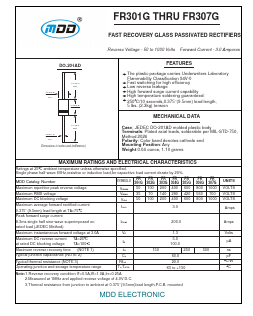FR303G Datasheet PDF Jiangsu Yutai Electronics Co., Ltd