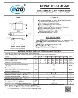 UF2AF Datasheet PDF Jiangsu Yutai Electronics Co., Ltd