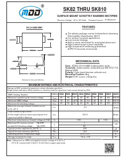 SK83 Datasheet PDF Jiangsu Yutai Electronics Co., Ltd