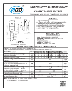 MBRF3040CT Datasheet PDF Jiangsu Yutai Electronics Co., Ltd