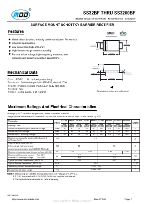 SS315BF Datasheet PDF Jiangsu Yutai Electronics Co., Ltd