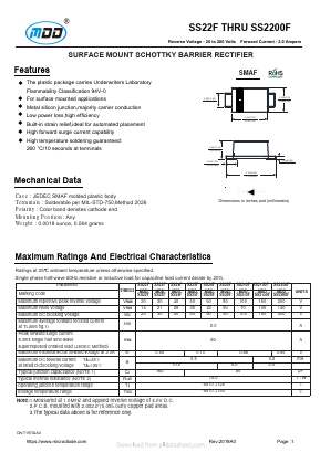 SS23F Datasheet PDF Jiangsu Yutai Electronics Co., Ltd