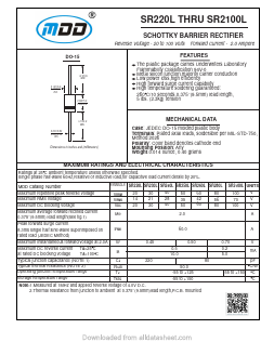 SR260L Datasheet PDF Jiangsu Yutai Electronics Co., Ltd