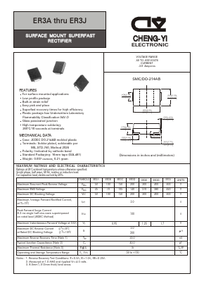 ER3A Datasheet PDF CHENG-YI ELECTRONIC CO., LTD.