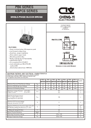PB64 Datasheet PDF CHENG-YI ELECTRONIC CO., LTD.