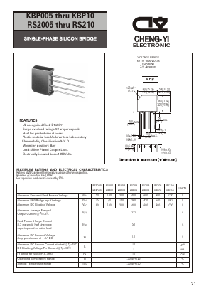 RS201 Datasheet PDF CHENG-YI ELECTRONIC CO., LTD.