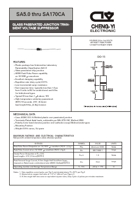 SA110CA Datasheet PDF CHENG-YI ELECTRONIC CO., LTD.