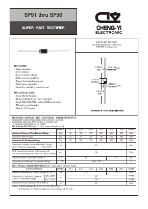 SF54 Datasheet PDF CHENG-YI ELECTRONIC CO., LTD.
