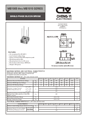MB1010 Datasheet PDF CHENG-YI ELECTRONIC CO., LTD.