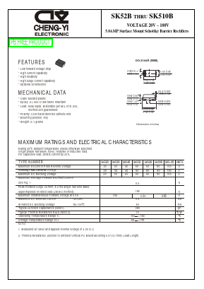 SK510B Datasheet PDF CHENG-YI ELECTRONIC CO., LTD.
