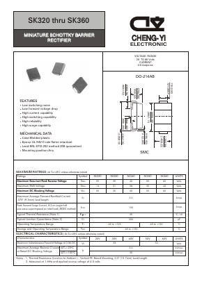 SK330 Datasheet PDF CHENG-YI ELECTRONIC CO., LTD.