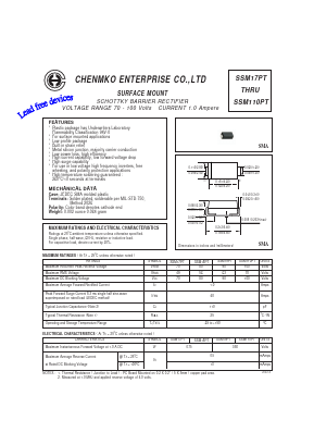 SSM17PT Datasheet PDF CHENMKO CO., LTD.