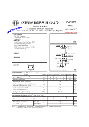 SPL490CTPT Datasheet PDF CHENMKO CO., LTD.