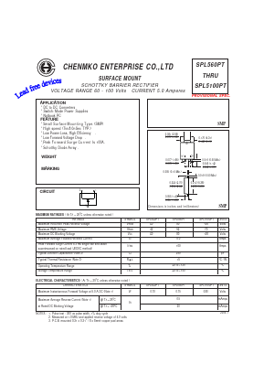 SPL580PT Datasheet PDF CHENMKO CO., LTD.