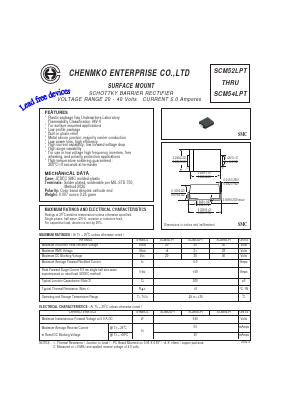 SCM54LPT Datasheet PDF CHENMKO CO., LTD.