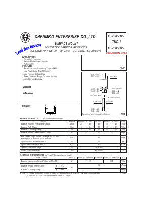 SPL460CTPT Datasheet PDF CHENMKO CO., LTD.