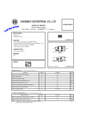 CHR12DPT Datasheet PDF CHENMKO CO., LTD.