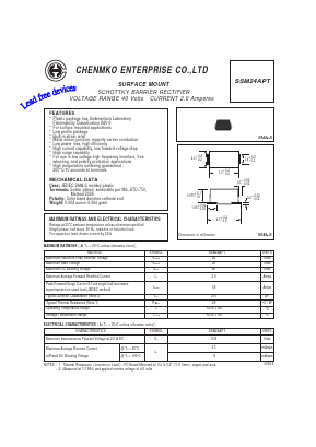 SSM24APT Datasheet PDF CHENMKO CO., LTD.