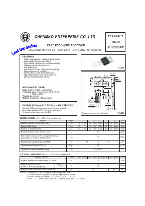 F16C30PT Datasheet PDF CHENMKO CO., LTD.