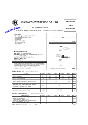R2000FPT Datasheet PDF CHENMKO CO., LTD.