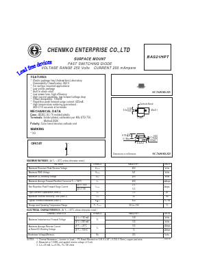 BAS21HPT Datasheet PDF CHENMKO CO., LTD.