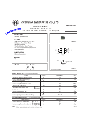 MMBD4448VPT Datasheet PDF CHENMKO CO., LTD.