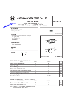 CH715FPT Datasheet PDF CHENMKO CO., LTD.