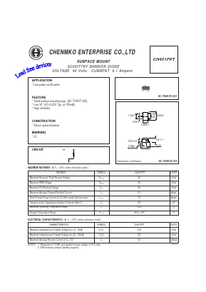 CH451FPT Datasheet PDF CHENMKO CO., LTD.