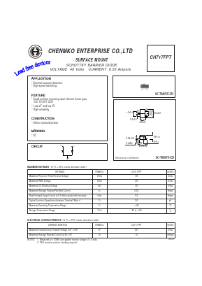 CH717FPT Datasheet PDF CHENMKO CO., LTD.