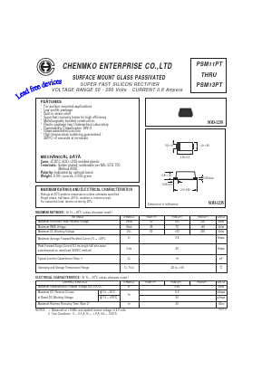 PSM11PT Datasheet PDF CHENMKO CO., LTD.