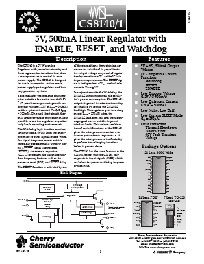 CS8140 Datasheet PDF Cherry semiconductor