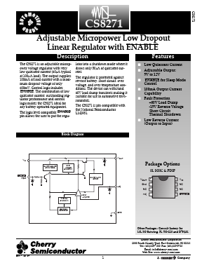 CS8271YD8 Datasheet PDF Cherry semiconductor