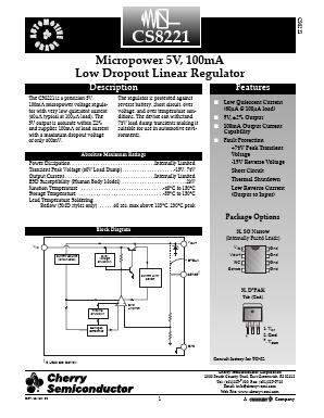 CS8221 Datasheet PDF Cherry semiconductor