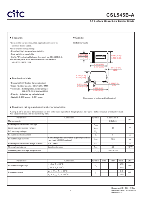 CSL545B-A Datasheet PDF Chip Integration Technology Corporation