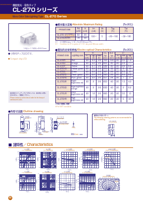 CL-270YG Datasheet PDF CITIZEN ELECTRONICS CO., LTD.
