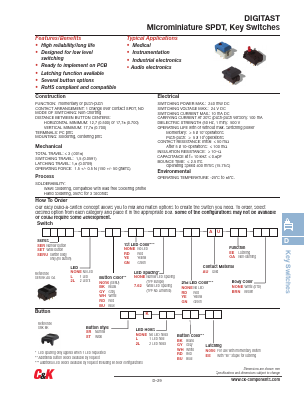 SERAUEE Datasheet PDF C and K Components