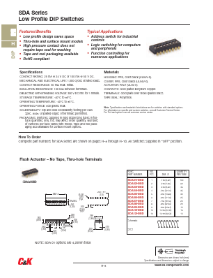 SDA07H0SBD Datasheet PDF C and K Components