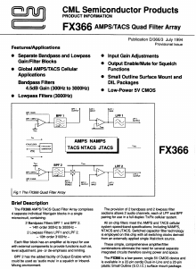 FX366J Datasheet PDF CML Microsystems Plc