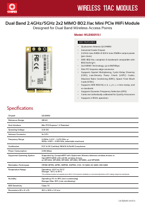 WLE600VX-I Datasheet PDF Compex Systems Pte. Lte.