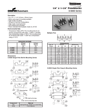 S-8100 Datasheet PDF Cooper Bussmann, Inc.