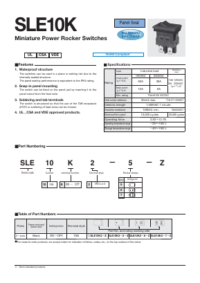 SLE10K2-6-Z Datasheet PDF Copal Electronics
