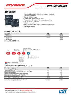 ED24D5R Datasheet PDF Crydom Inc.,