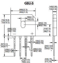 GBU806 Datasheet PDF Compact Technology Corp.