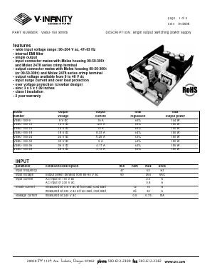 VSBU-150 Datasheet PDF CUI INC