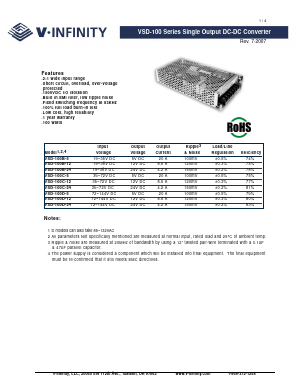 VSD-100D-5 Datasheet PDF CUI INC