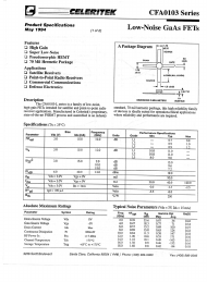 CFA0103 Datasheet PDF Celeritek, Inc.