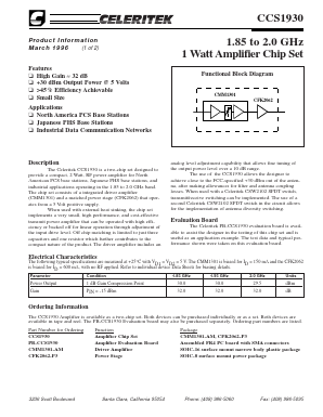 CFK2062-P3 Datasheet PDF Celeritek, Inc.