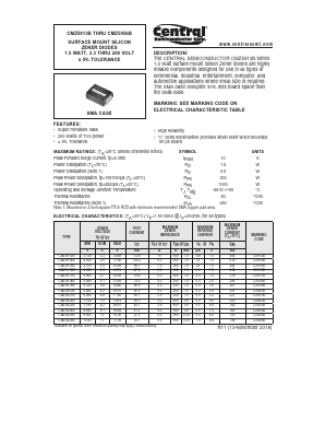 CMZ5919B Datasheet PDF Central Semiconductor